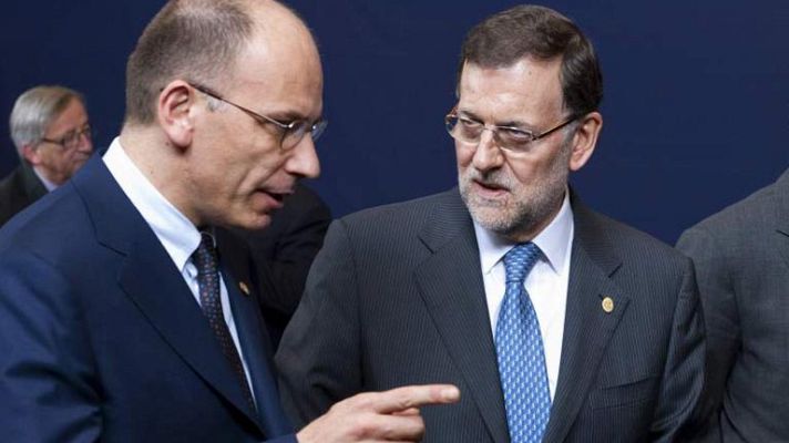 Telediario 1 - Rajoy y Letta instarán en la cumbre italo-española a aplicar con rapidez las decisiones de la UE