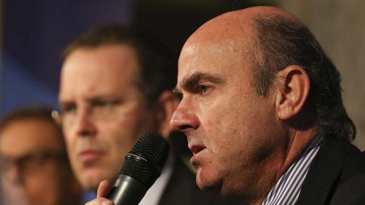 Telediario 1 - Declaraciones Luis de Guindos