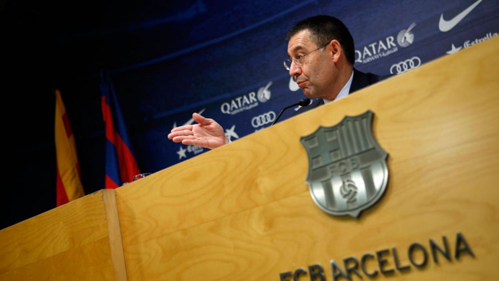 Telediario 1: El presidente del Barça dice que "no hay madriditis" | RTVE Play