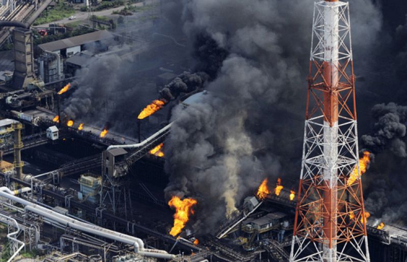 Incendio en la mayor planta de acero del mundo