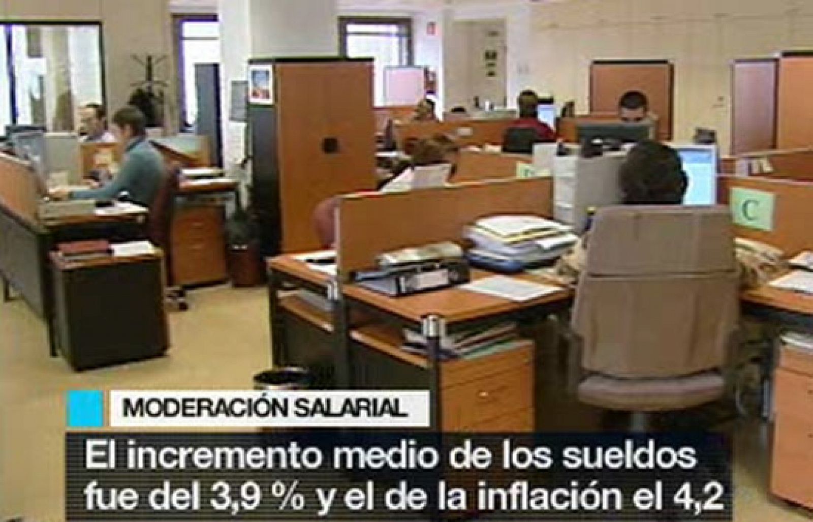 Los salarios suben en 2007 por debajo de la inflación