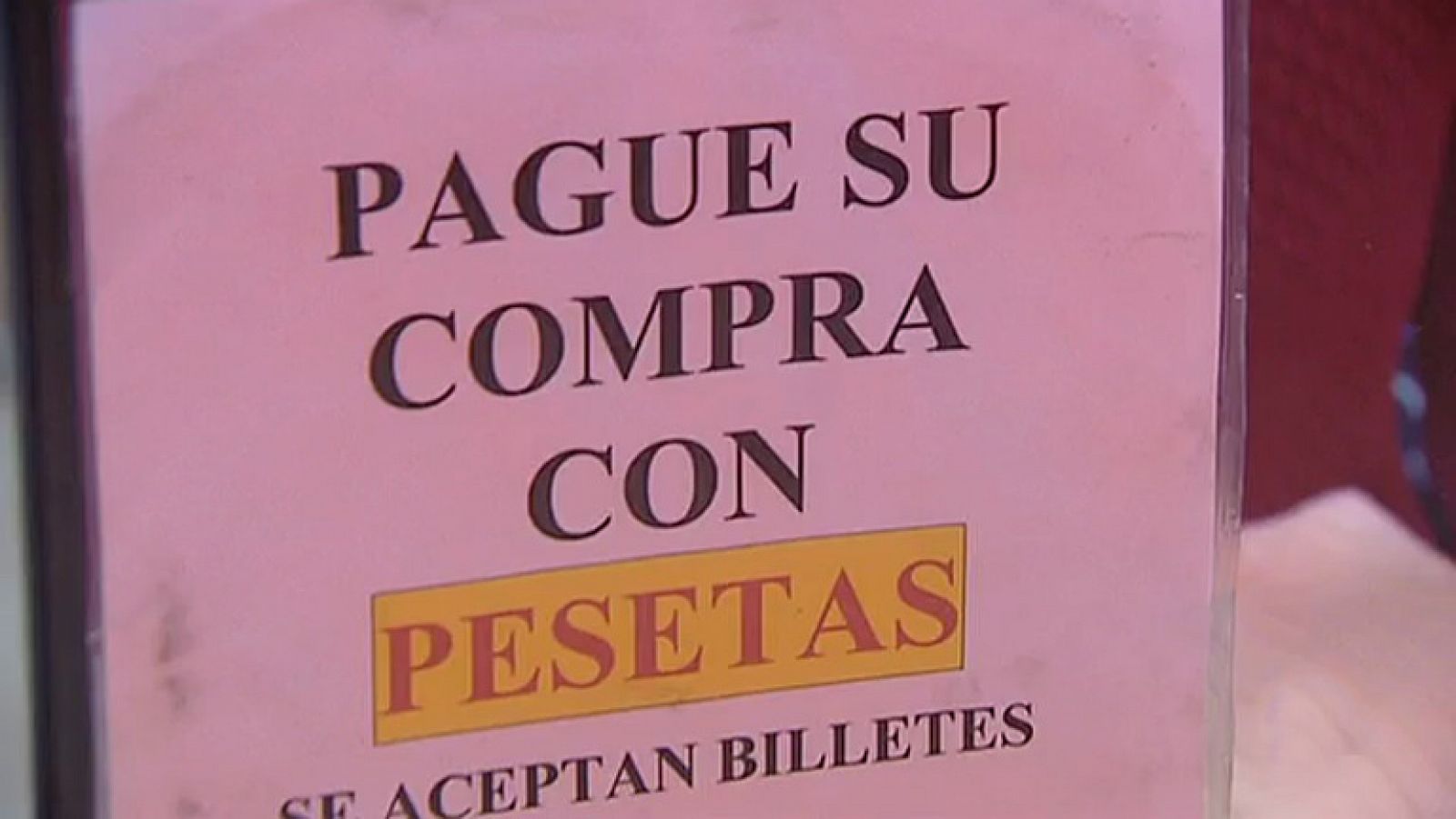 Telediario 1: En España quedan aún sin canjear más de 1.600 millones de euros en pesetas | RTVE Play