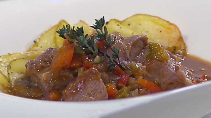 Cocina con Sergio - Cordero al chilindrón