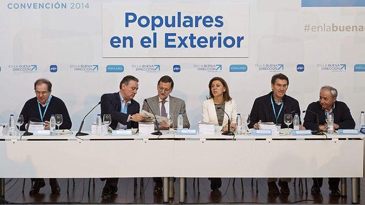 Telediario 1 - Convención nacional del PP