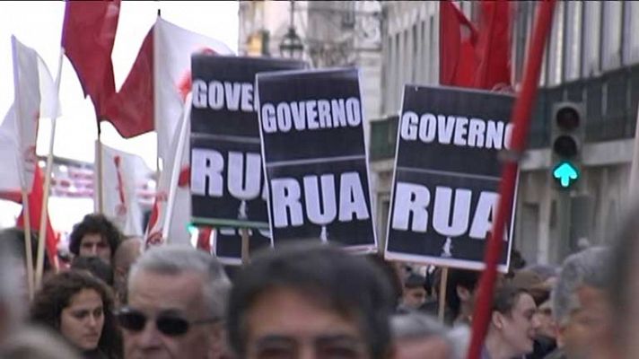 Manifestación en Portugal