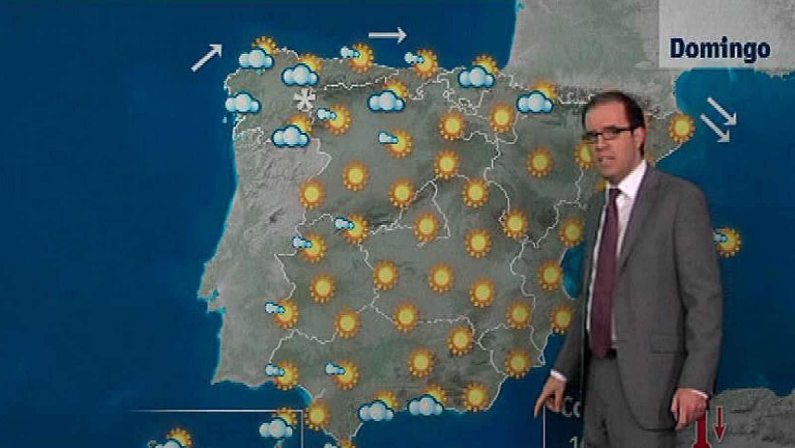 El tiempo: Lluvias débiles en el noroeste y vientos fuerte en Cataluña y Baleares | RTVE Play