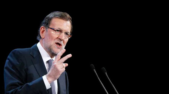 Telediario 1 - Mensaje de optimismo de Rajoy