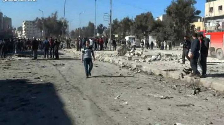 Telediario 1 - Fin de semana sangriento en Siria