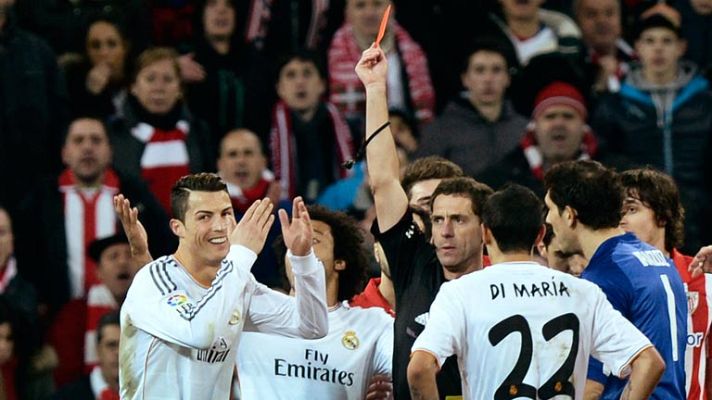 Telediario 1 - Cristiano vio la roja directa ante el Athletic y está pendiente de la Copa