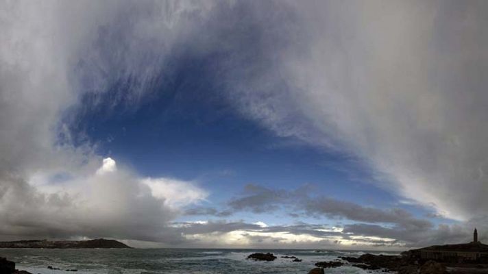 Viento fuerte en la costa 