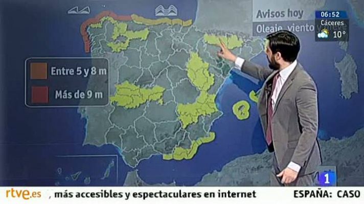 El tiempo - El temporal sigue siendo intenso en el noroeste peninsular