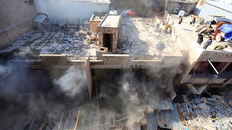 Mueren al menos 13 personas en atentados cerca de la 'Zona Verde' en Bagdad 