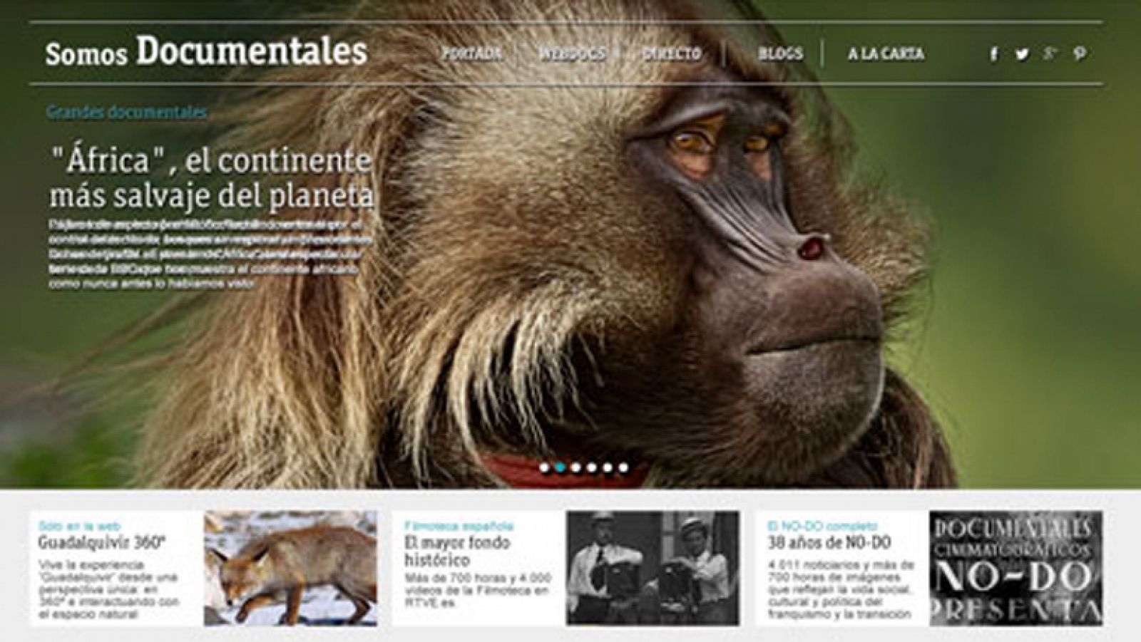 Telediario 1: "Somos documentales", web RTVE.es | RTVE Play