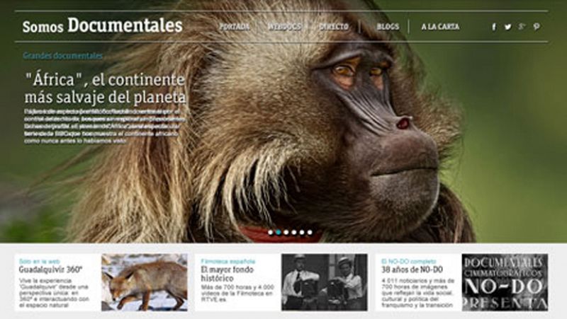 "Somos documentales", cinco mil documentales accesibles para todos en la web RTVE.es 