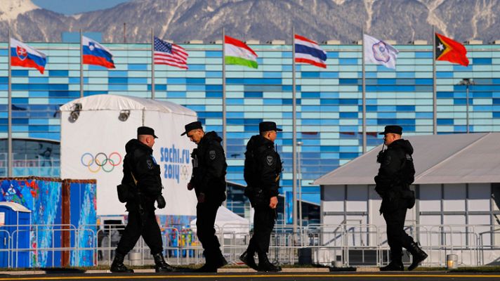 Telediario 1 - Sochi extrema las medidas de seguridad a 24 horas del inicio de los juegos