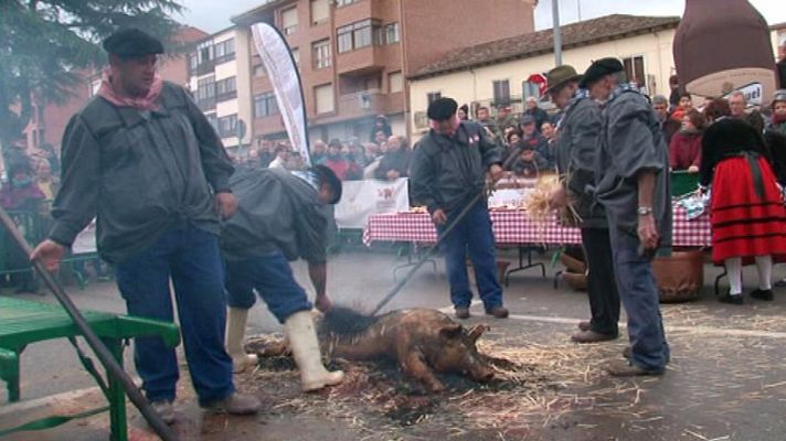 La tradición del cerdo de El Burgo 