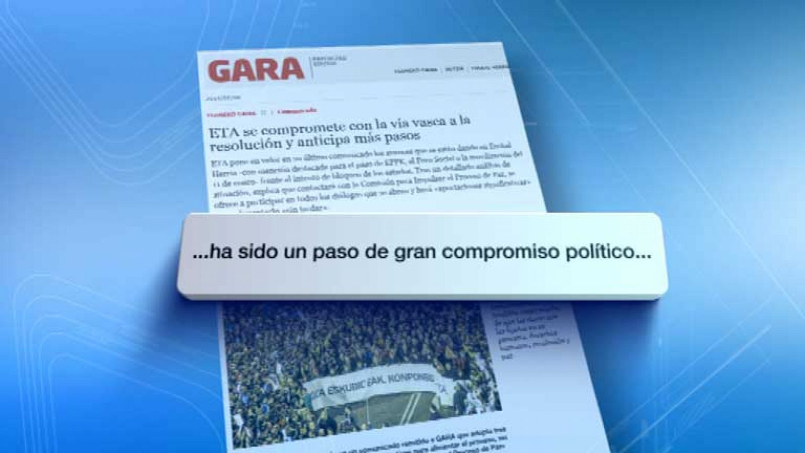 Telediario 1: Comunicado de ETA en el diario Gara | RTVE Play