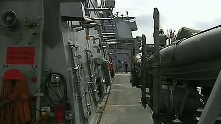 Telediario 1 - Listo parte del escudo antimisiles que EE.UU instalará en Rota