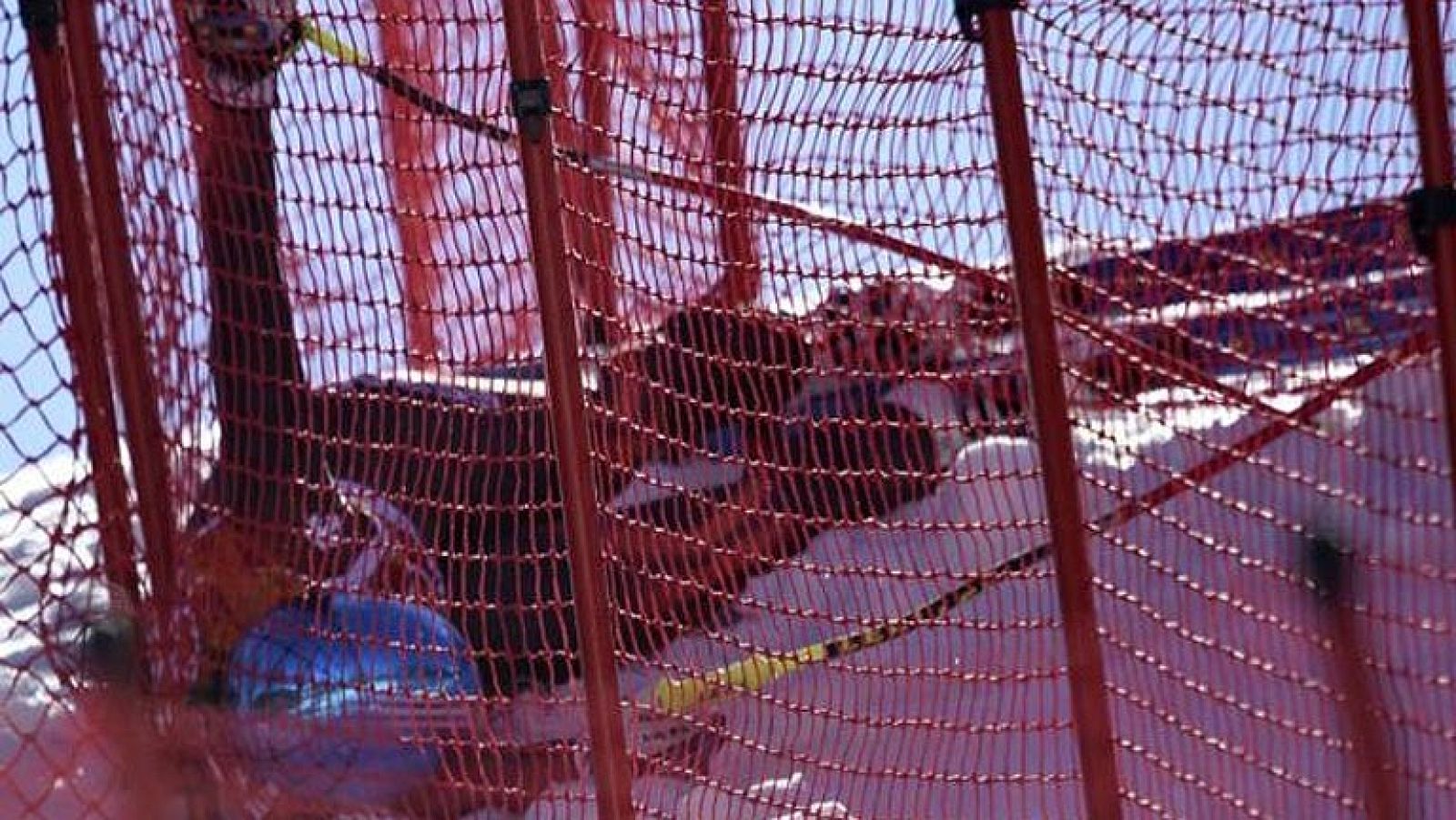 Carolina Ruiz se cae en la prueba de descenso