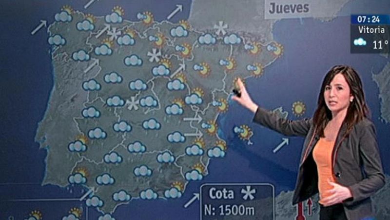 Lluvias débiles en casi toda la Península como antesala de un nuevo temporal