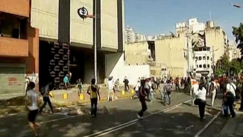 Incidentes tras las manifestaciones de la oposición en Venezuela