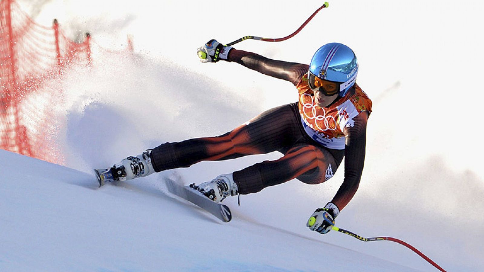 La esquiadora española Carolina Ruiz sufrió una caída en el Supergigante que ha supuesto su despedida de los Juegos de Sochi 2014.