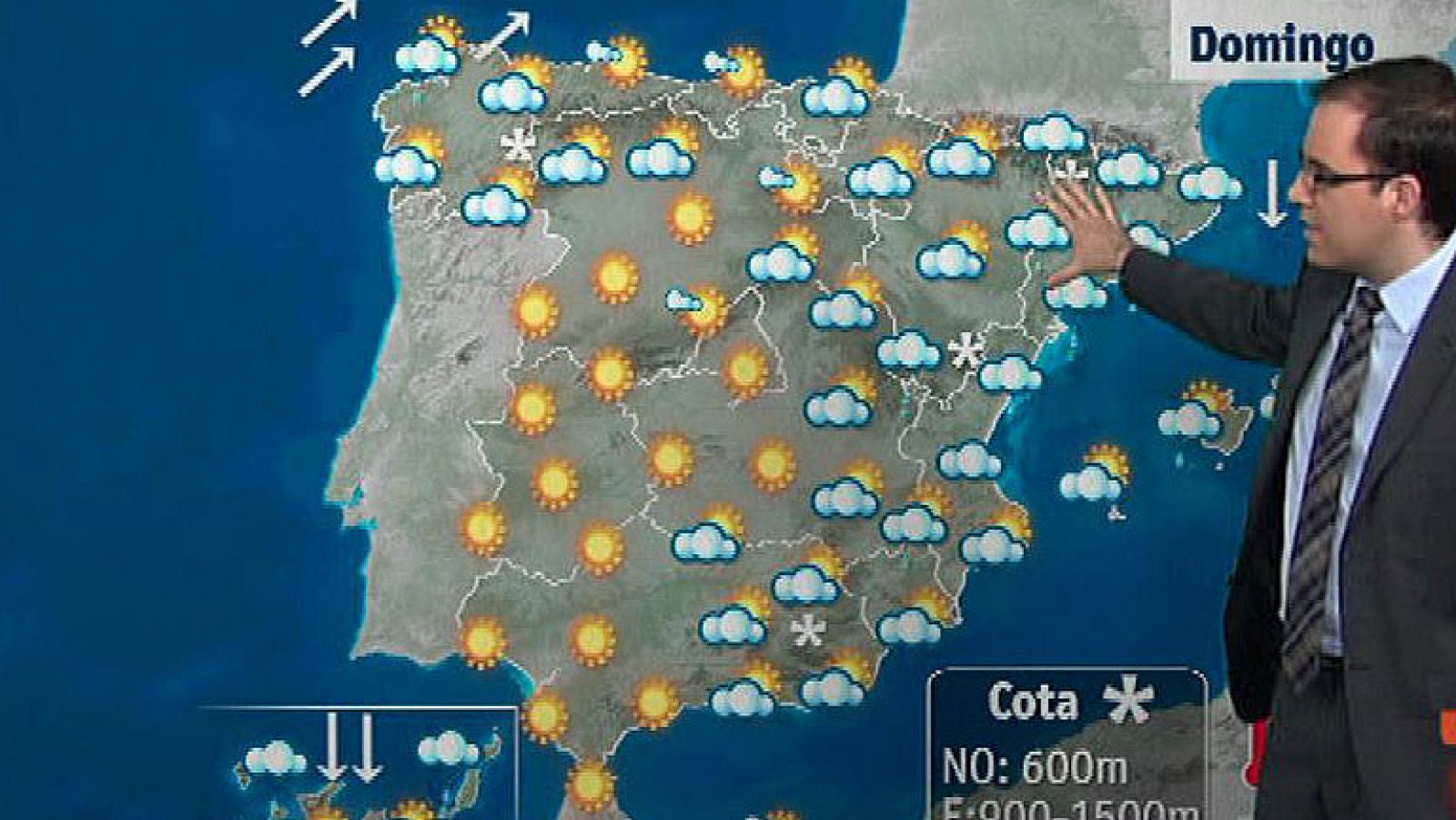 El tiempo: Descenso térmico en el este peninsular y fuerte viento en Canarias | RTVE Play