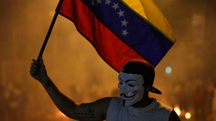 Telediario 1 - Protestas en Venezuela