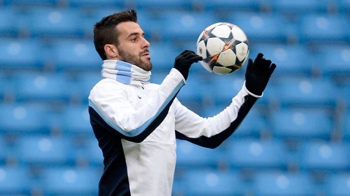 Telediario 1 - Los goles de Negredo para contrarrestar al Barça