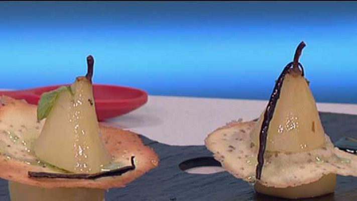 RTVE Cocina - Peras a la menta con tulipa de anís