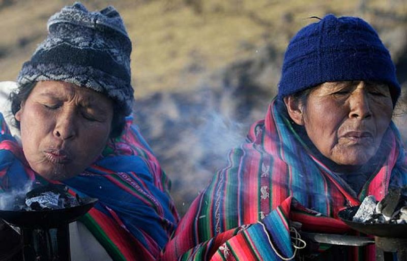  Los aimara bolivianos celebran la fiesta de la Pacha Mama