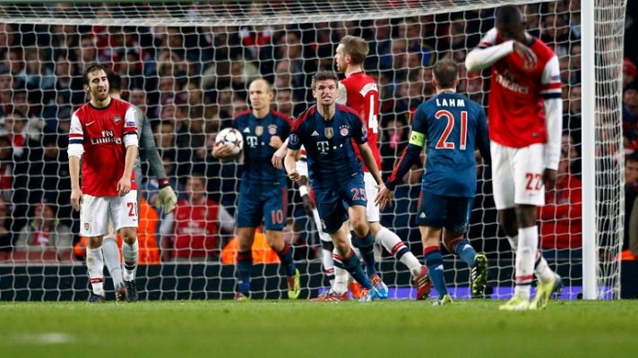 Müller deja tocado al Arsenal (0-2)