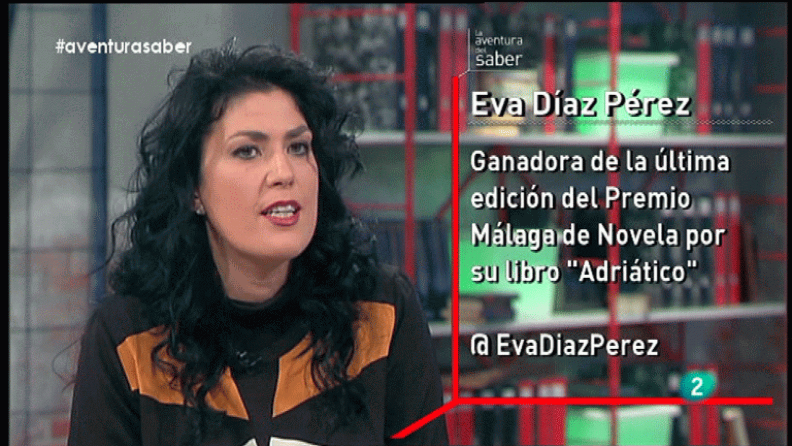 La aventura del Saber: La Aventura del Saber. Eva Díaz. Premio Málaga de Novela  | RTVE Play