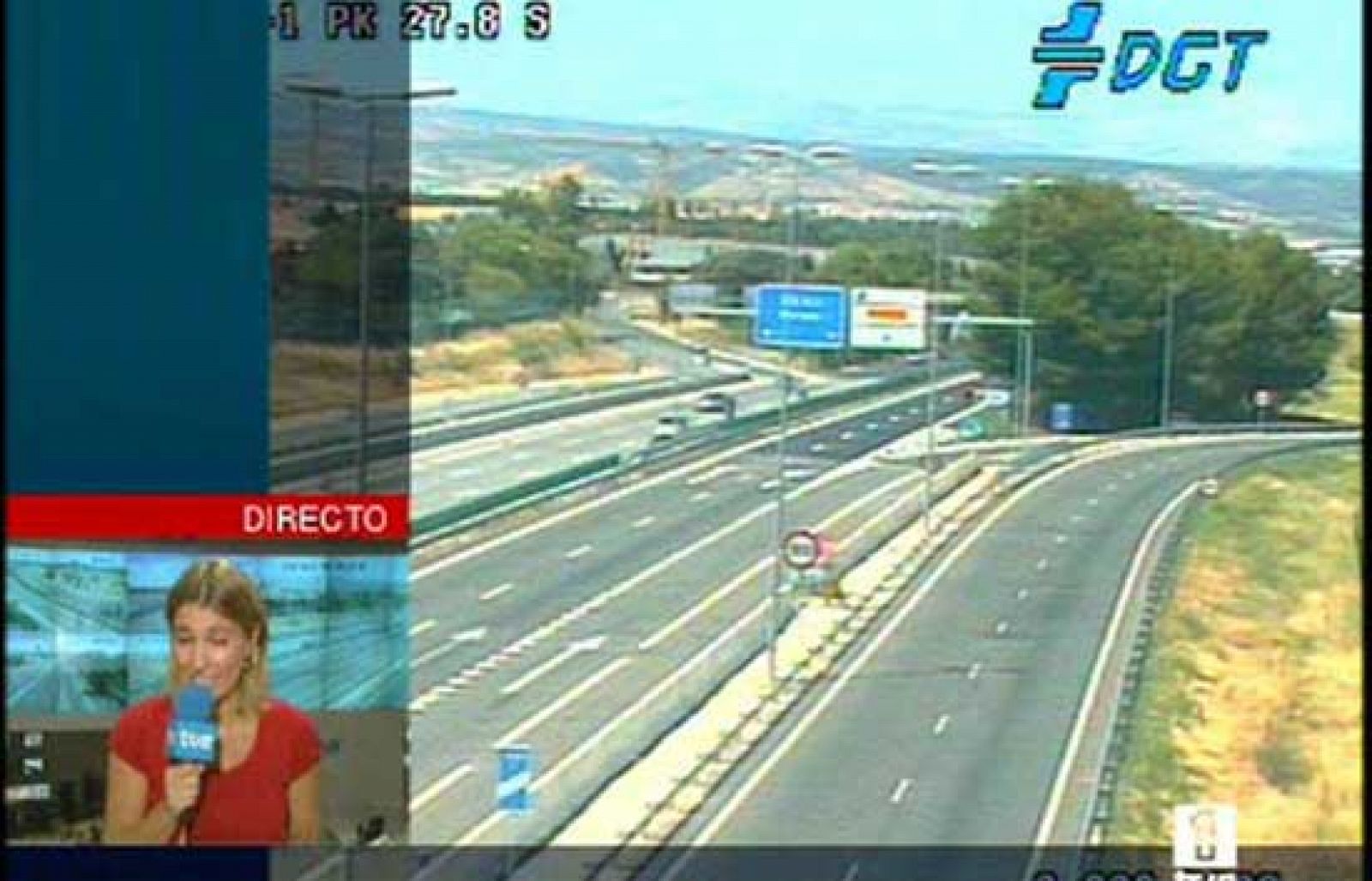 Tras una mañana con atascos a la salida de Madrid, las carreteras están bastante tranquilas en el sábado del primer fin de semana de agosto.