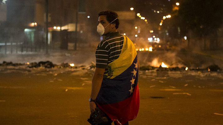 Telediario 1 - Los disturbios en Venezuela se extienden a los estados de Tachira y Mérida