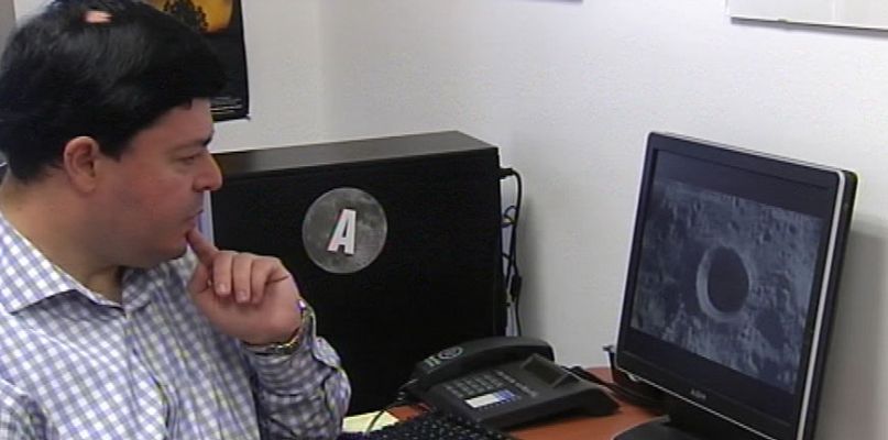 Telediario 1 - Impacto sobre la Luna