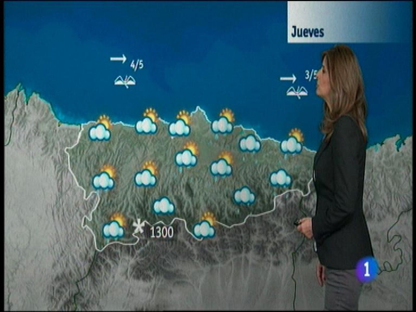  Para mañana se esperan cielos con nubes y claros y algunas precipitaciones de lluvia, sobre todo en el interior. Suben las temperaturas y la cota de nieve asciende a 1800 metros.