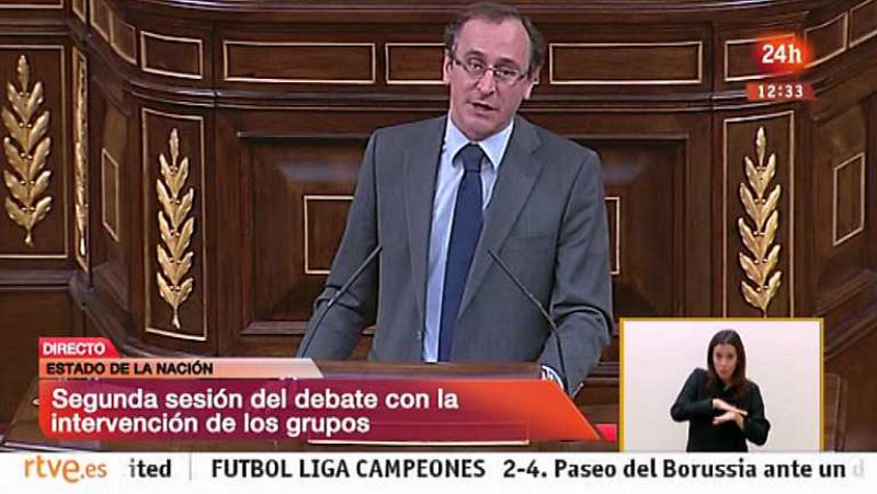 Debate sobre el estado de la Nación 2014 - Alfonso Alonso, PP - Ver ahora