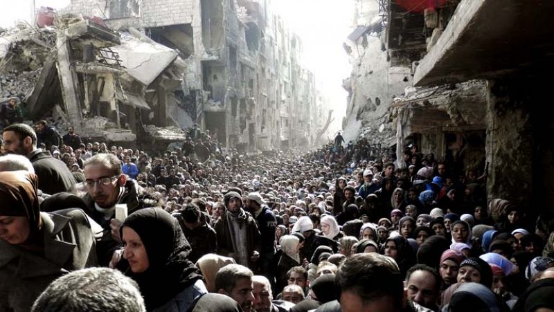 La ONU denuncia como viven en un campo de refugiados palestinos, en Siria 