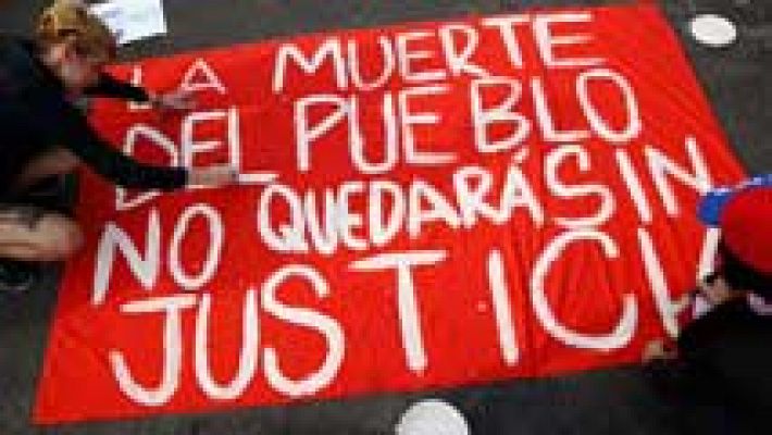 Telediario 1 - Enfrentamientos en Venezuela