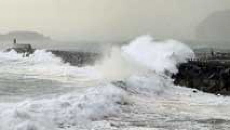 Viento fuerte en el litoral cantábrico oriental