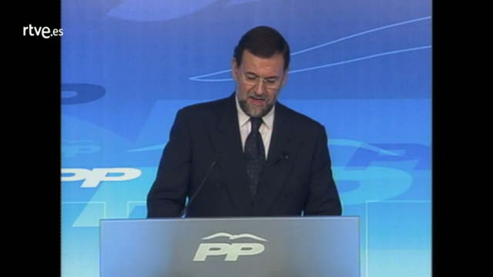 Comparecencia de Rajoy durante la jornada de reflexión para denunciar las protestas ante las sedes del PP por el 11M
