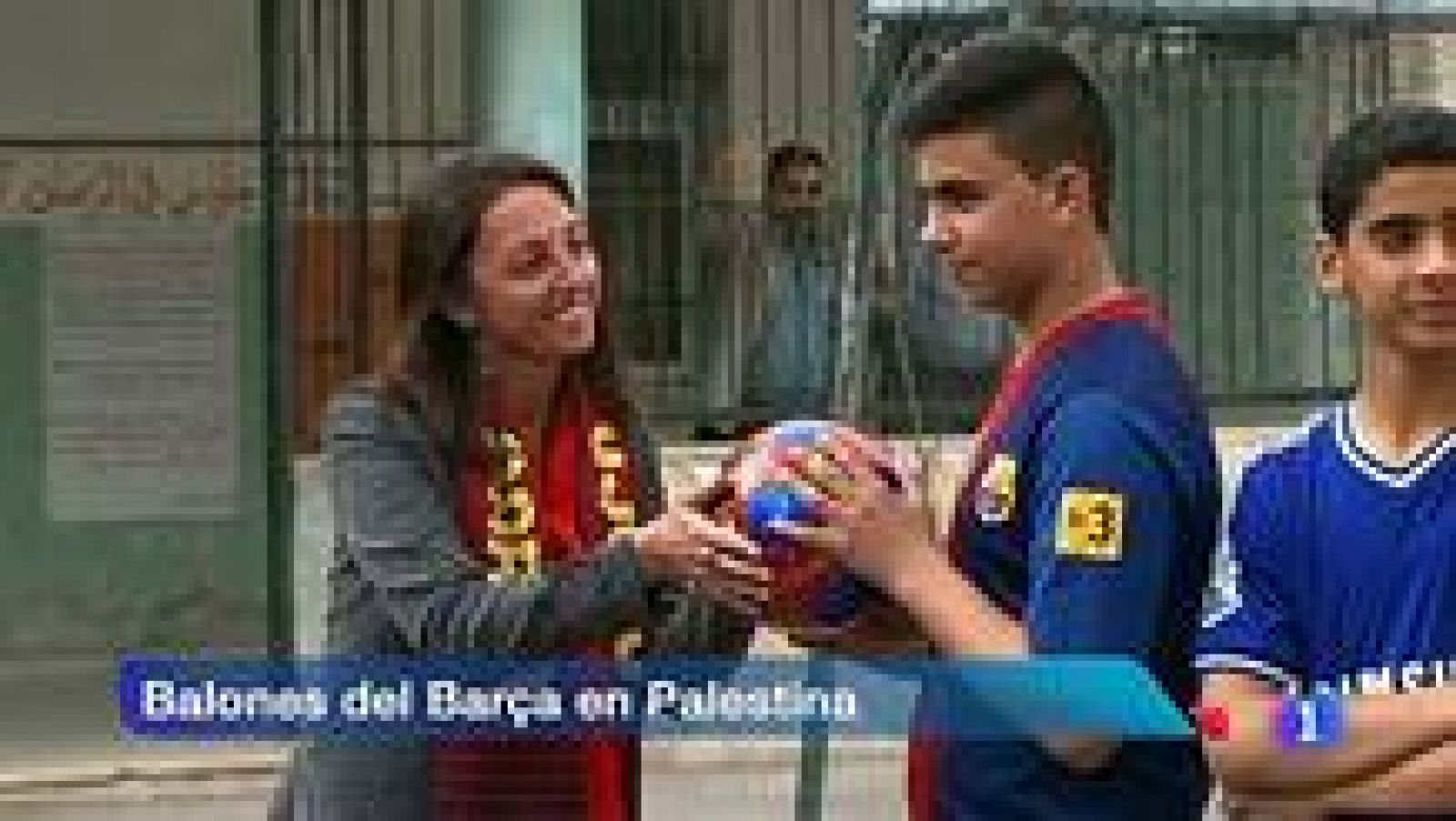 Los niños palestinos de Kfar Sur vuelven a disfrutar del fútbol gracias al Barça | Ver