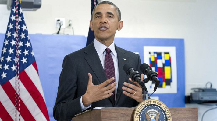 Telediario 1 - Putin se reserva "el uso la fuerza" como último recurso pero Obama dice que "no tiene derecho"