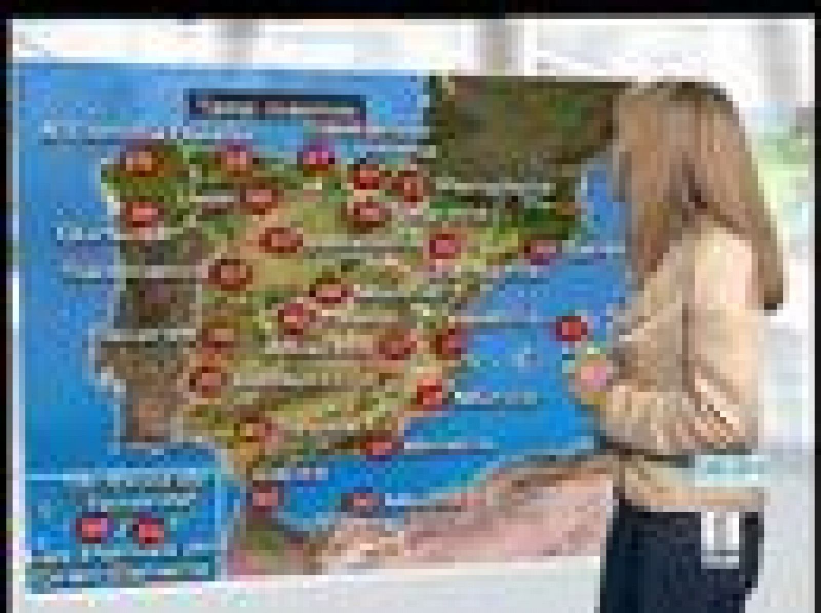 Para este martes predominarán los cielos poco nubosos, aunque algunas nubes en áreas del interior, podrían dejar algunas precipitaciones. Los chubascos serán más probables en el cuadrante noroeste, donde podrían ser tormentosos y fuertes.se esperan temperaturas significativamente altas en gran parte de la península y Mallorca, pero sólo subirán en la zona cantábrica, Castilla y León, Aragón, La Rioja y Navarra.