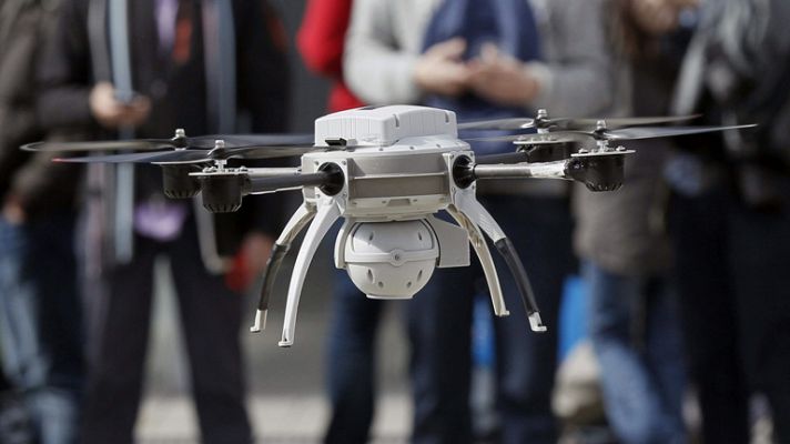 Telediario 1 - Vehículos no tripulados en el Salón Internacional de la Seguridad de Madrid