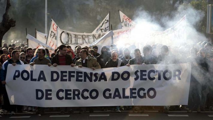 Manifestación flota gallega