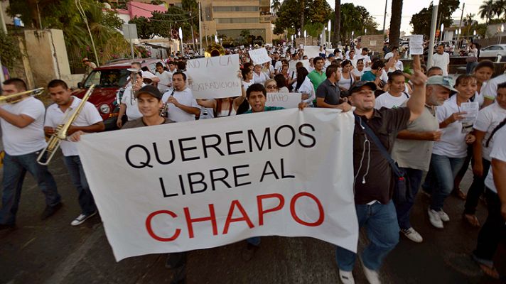 Manifestaciones en varias ciudades de Sinaloa para apoyar al 'Chapo' Guzmán