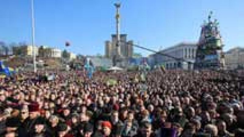 Manifestaciones en Crimea contra el referéndum de anexión a Rusia