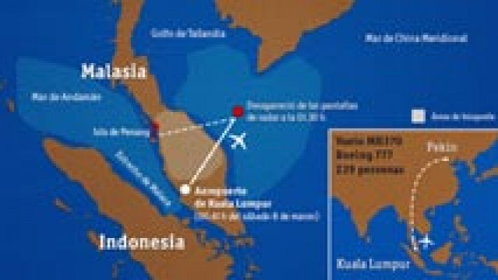 Avión desaparecido Malasia
